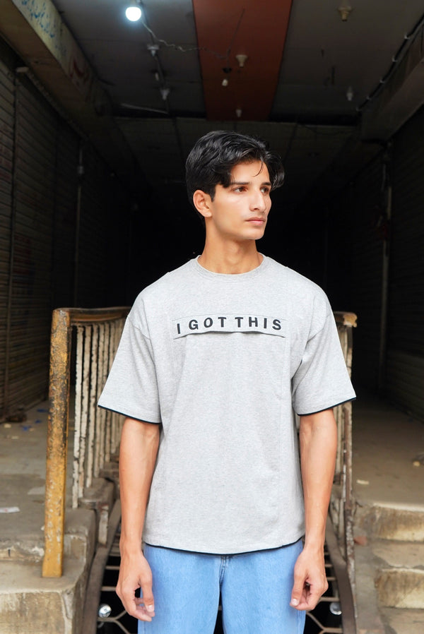 Men’s Oversized T-Shirts - Grey